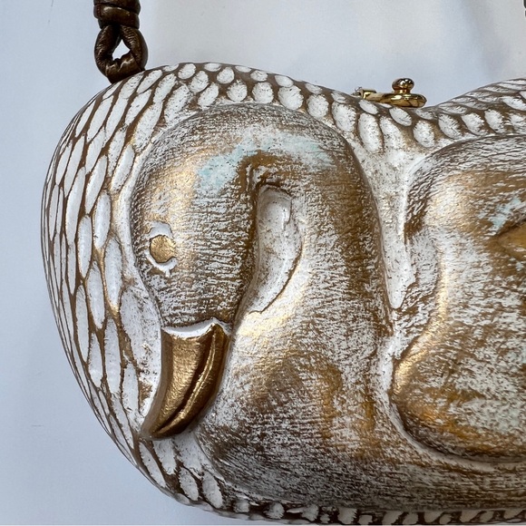 Vintage Timmy Woods Handmade Crossbody Swan Purse Beverly Hills Collection - Picture 12 of 14